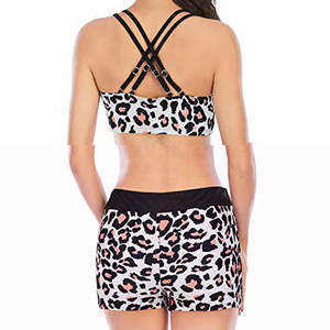 Conjunto de Traje de Baño de Dos Piezas con Top sin Tirantes y Logotipo Frontal, de Secado Rápido y Ecológico para Mujer - Product Image 6