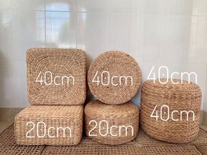 BEST PRODUCT WATER HYACINTH OTTOMAN BRAIDED STRAW OTTOMAN WHOLESALE - Product Image 2