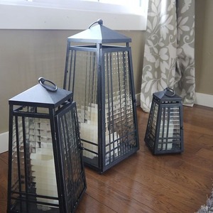 Bougeoir romantique en métal en fer et lanterne Design créatif pour le dîner de Noël et la décoration de la maison - Product Image 2