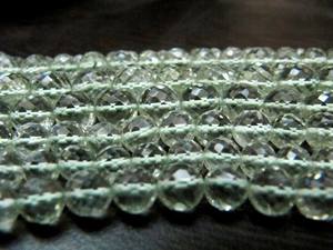 Amatista verde natural redonda facetada bola forma 5 a 10mm tamaño cuentas hebra 8 pulgadas de largo amatista natural cuentas de piedras preciosas - Product Image 2