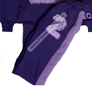 <b>Top</b> Quality <b>Distressed</b> Embroidery Tracksuits Custom logo <b>Distressed</b> Embroidery Tracksuits Wholesale Tracksuits Screen Printing - Product Image 3