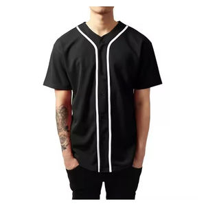 Camiseta de béisbol americana para hombre, camiseta de equipo transpirable de secado rápido con logotipo personalizado, ropa deportiva, sublimación impresa, proveedor mayorista OEM - Product Image 1