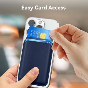 Cartera de teléfono magnética ultrafina, tarjetero de negocios, bolsillo de Ceredit, tarjetero de cuero PU para <span class=keywords><strong>iPhone</strong></span> - Product Image 4