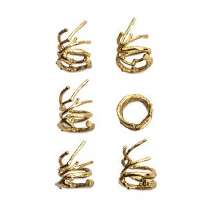 Juego de servidor de ensalada de acero inoxidable con mango decorativo de acabado de aluminio para cocina y comedor - Product Image 4