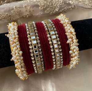 ชุดกำไลเจ้าสาวแบบใหม่ขายดีสำหรับผู้หญิง ขายส่งราคาถูก ชุดกำไลกำมะหยี่ - Product Image 3