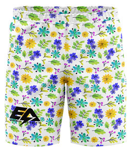 Short de bain d'été pour homme, coupe courte, basique en polyester tissé, sublimation solide, uni, vintage, deux poches profondes à l'ourlet latéral - Product Image 3