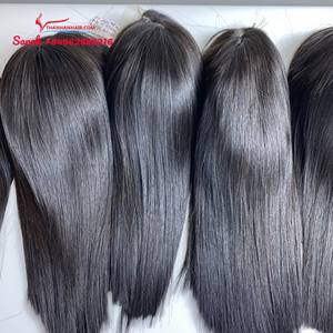 Pelucas de cabello humano Cabello vietnamita crudo para mujeres negras Cabello alineado con cutícula Peluca con cierre de encaje Peluca frontal - Product Image 6