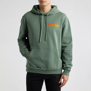 Sweat-shirts d'hiver personnalisés pour hommes, épais 500 GSM, pull-over avec logo brodé, coupe oversize, 100 % coton, fermeture éclair, écologique - Product Image 1