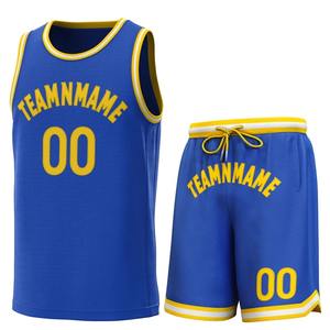 Uniformes de Baloncesto, Conjunto de Camiseta de Baloncesto con Estampado por Sublimación, Camiseta de Baloncesto con Pantalones Cortos - Product Image 5