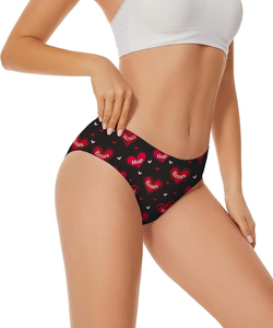 Ropa Interior Femenina Personalizada de Talla Grande, Bikini Negro Sexy de Spandex, Sin Costuras, Ecológico, Estilo Liso Teñido para Uso Diario, Precio Económico - Product Image 3