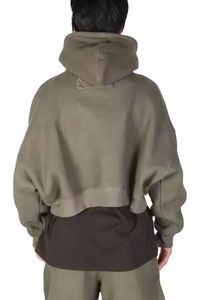 Sudaderas con Capucha de Algodón Grueso Lavado para Hombre, Diseño Vintage Desgastado con Lavado Ácido, 100% Algodón de Alta Calidad - Product Image 4