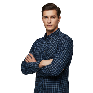 Nueva Camisa de Algodón a Cuadros 2025, Manga Larga, con Botones, para Hombre, Camisa para Verano, Estilo Vintage Clásico Informal - Product Image 5