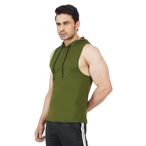 Sweat à capuche sans manches pour homme, personnalisé avec logo, pour la musculation, la salle de sport, nouvelle collection 2025 - Product Image 4