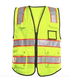 Diseña tu propio Chaleco de trabajo de color sólido a precio barato, excelente calidad, color personalizado y tamaño, chaleco de seguridad de alta visibilidad - Product Image 5