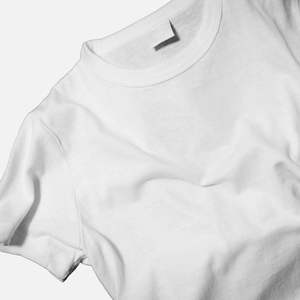 เสื้อยืดผู้ชายผ้าฝ้าย100% ปรับแต่งได้สีทึบแขนสั้นสีขาวล้วนน้ำหนัก220กรัม - Product Image 4