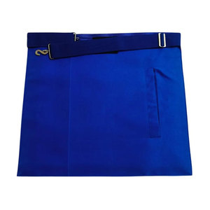 Delantal Masonic Blue Lodge Marshal: piel sintética, corona bordada y emblema - Product Image 6