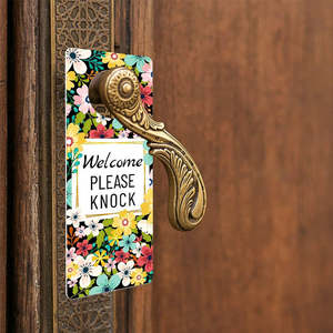 High Quality UV Printed Leather Hotel Room Do Not Disturb Sign Advertising Card Clothes <b>Hanger</b> Tags Custom <b>Door</b> <b>Hanger</b> Card - Product Image 4