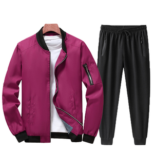 Conjunto Deportivo de Dos Piezas con Capucha, Personalizable con Logotipo, de Poliéster/Algodón, Secado Rápido, Cremallera Completa, Informal, para Gimnasio - Product Image 2