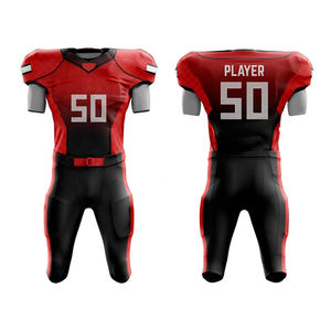 เสื้อเจอร์ซีย์ฟุตบอลอเมริกันเสื้อพลัสไซส์พิมพ์ลายดีไซน์แบบซับลิเมชันดีไซน์ใหม่ - Product Image 1