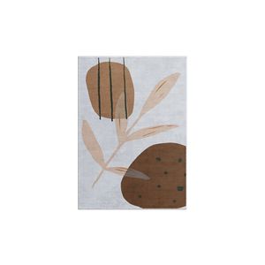 Alfombra de poliéster con estampado Digital suave con Motivo de Hoja rosa, pasillo cuadrado rectangular hecho a máquina moderno para dormitorio de estar adolescente - Product Image 4