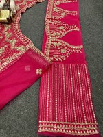 Lehenga Choli Fait Main de Haute Qualité pour Femme, Robe Brodé en Soie et Filet pour Mariage et Soirée, Techniques d'Impression à la Main