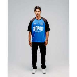 Camiseta Deportiva Raglan Dropout University, 100% Poliéster, 180g, Jersey, Corte Holgado, Diseño Sólido, Impresión Serigráfica - Product Image 6