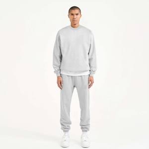 2023 vêtements de sport pour hommes brodé Logo Club gris anthracite pull sweats à col rond - Product Image 1