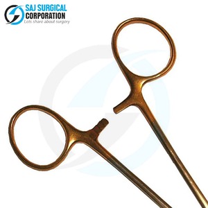 Disponible en acier inoxydable extra-fort résistant de porte-aiguille de TC de couleur de cuivre pour les tissus épais et l'usage chirurgical vétérinaire - Product Image 6