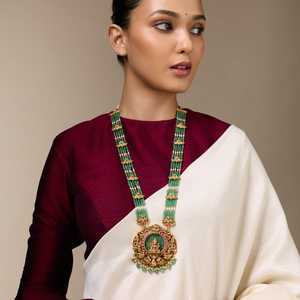 Antique Vintage Necklace 189112 Diamond and Pearl <b>Chains</b> Religious Style for Wedding and Gift - Product Image 3