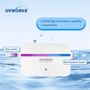 Uvworks LED mô-đun Hệ thống lọc nước công nghệ UV-C 3-4 lpm Tốc độ dòng chảy bên trong chuyển đổi dòng chảy AC 220V Adapter tùy chọn - Product Image 3