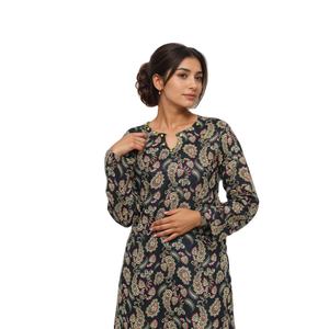 Traje étnico de 2 piezas para mujer, vestido informal de vida diaria - Product Image 3