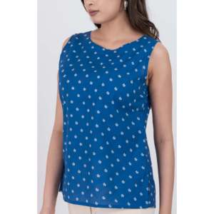 Camiseta sin Mangas de Popelina de Algodón para Mujer, Estilo Casual de Verano, Corte Regular, con Estampado Floral Transpirable y Logotipo Frontal, Talla XS, Más Vendida - Product Image 1