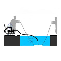 Chlorinateur de piscine en plastique de distributeur de produits chimiques de tablette de haute capacité de 3 pouces pour piscine hors sol