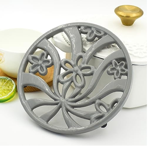 แผ่นรองจานสแตนเลสทรงกลมและสี่เหลี่ยม งานแฮนด์เมดจากอินเดีย เป็นมิตรกับสิ่งแวดล้อม สไตล์ร่วมสมัย สำหรับโต๊ะอาหารในครัว ราคาขายส่ง - Product Image 5