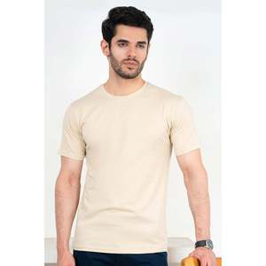 เสื้อยืดคอกลมผู้ชาย VINEY ผ้าฝ้ายพื้นฐาน 100% ผ้าฝ้ายถักย้อมสีพื้น 300 กรัม เสื้อยืดแฟชั่นแบบรัดรูป - Product Image 1