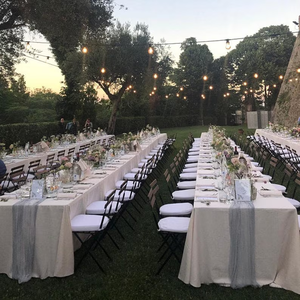 Décoration <span class=keywords><strong>de</strong></span> <span class=keywords><strong>Table</strong></span> <span class=keywords><strong>de</strong></span> fête <span class=keywords><strong>de</strong></span> mariage populaire <span class=keywords><strong>blanc</strong></span> noir or Blush rose vert Beige bleu étamine gaze <span class=keywords><strong>chemin</strong></span> <span class=keywords><strong>de</strong></span> <span class=keywords><strong>Table</strong></span> - Product Image 6