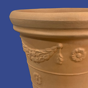 Mobili da esterno Impruneta da 45 cm-vaso a doppio bordo con festone eleganti vasi da fiori e fioriere - Product Image 3