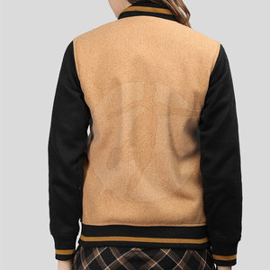 แจ็กเก็ตตัวอักษรแขนยาวสำหรับผู้หญิง, แจ็กเก็ตตัวอักษรระบายอากาศได้ดี - Product Image 3