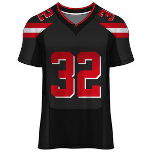 Camiseta de Fútbol Americano Personalizada al por Mayor, Transpirable, con Malla Cosida, Talla Grande, Verano, 100% Poliéster, Impresión Digital, Ropa de Equipo - Product Image 4
