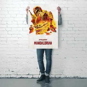 Affiche The Mandalorian, impression numérique, style suspendu, en polyester, pour la décoration de l'aventure de Grogu - Product Image 4