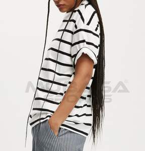 เสื้อยืดผ้าฝ้าย100% คุณภาพสูงสำหรับผู้ชายเสื้อคอตตอนขนาดใหญ่พิเศษดีไซน์โลโก้แบบสั่งตัด - Product Image 3