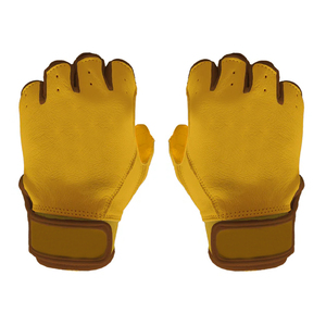 Breathable Non Slip Softball & Baseball Gloves Customized <b>Logo</b> & Design Cabretta Leather Batting Gloves - Product Image 4