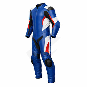 Combinaison de course en cuir pour moto pour homme, une pièce, équipement de conduite de moto avec protection des genoux, logo personnalisé, vêtements de sécurité pour motard, OEM ODM - Product Image 2