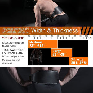 Cinturones de levantamiento de pesas de doble punta OEM de alta calidad con soporte antideslizante Diseño de logotipo personalizado Unisex - Product Image 5