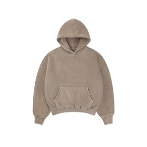 100% algodón pulóver Sudadera con capucha gruesa pesada Sudadera con capucha hombro caído hombres sudadera 380 360 320 Gsm logotipo personalizado francés Terry - Product Image 1