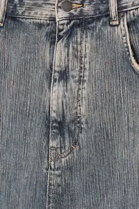 Custom Designer Mid <b>Waist</b> Loose Oversized Washed Solid Vintage Wide Leg Distressed Denim <b>Jeans</b> <b>Men's</b> Baggy Autumn Summer ODM - Product Image 2