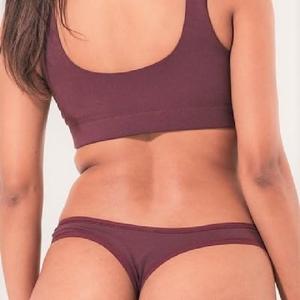 กางเกงชั้นในสตรีทรงตองสีไวน์แบบ100% กำหนดเองได้ - Product Image 3