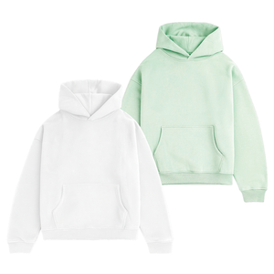 Sudadera con capucha esencial para hombre, ropa deportiva con costuras fuertes, conjunto de Sudadera con capucha en blanco personalizada, fábrica de Vietnam - Product Image 1