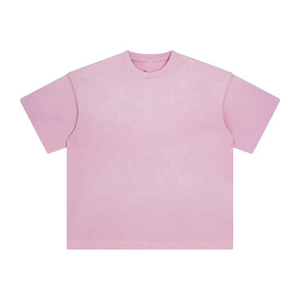 Camiseta Boxy de Algodón Pesado con Lavado Ácido y Efecto Desgastado, Estilo Vintage, para Hombre - Product Image 2
