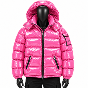 Veste matelassée pour homme personnalisable de qualité supérieure, à séchage rapide, avec capuche, col montant, isolée, vente chaude, manteau d'hiver, mode outdoor - Product Image 2